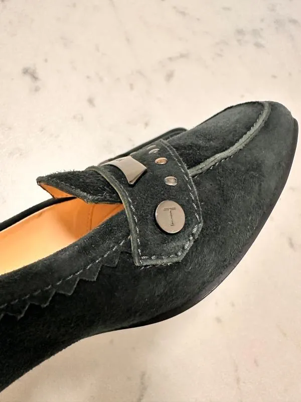 Mocasini Tod's EU 38.5 | Verde, Piele întoarsă Suede - Image 10