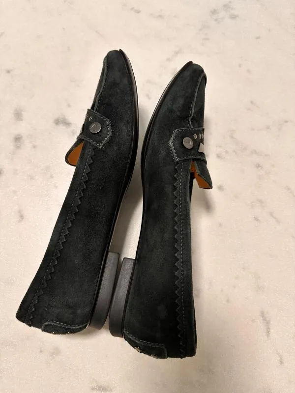 Mocasini Tod's EU 38.5 | Verde, Piele întoarsă Suede - Image 3