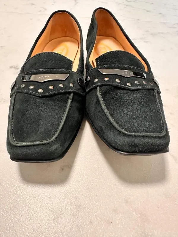 Mocasini Tod's EU 38.5 | Verde, Piele întoarsă Suede - Image 6