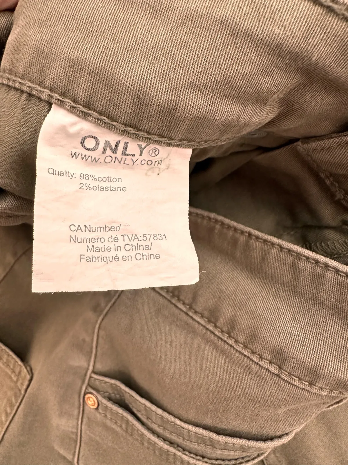 Fustă din denim Only S | Khaki, Midi, Denim - Image 6