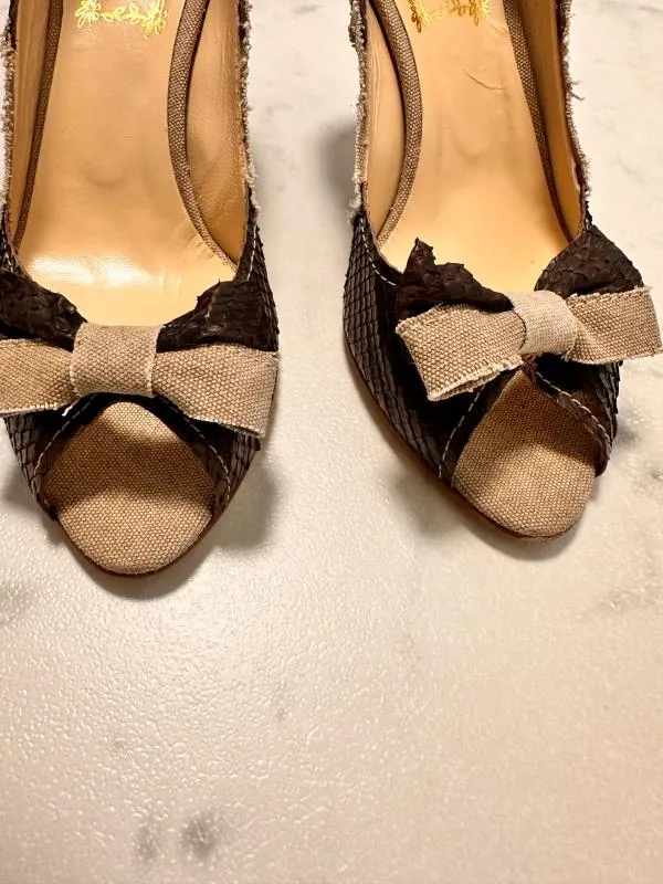Pantofi cu toc înalt Jasmine EU 37 | Maro, Animal print, Piele naturală - Image 10