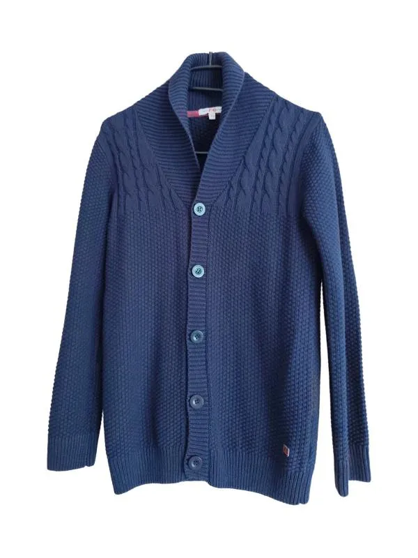 Cardigan French Connection Băieți | Bleumarin, Monocrom, Bumbac