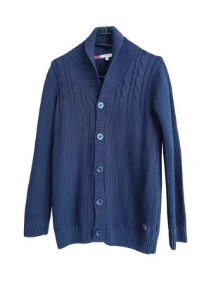 Cardigan French Connection Băieți | Bleumarin, Monocrom, Bumbac