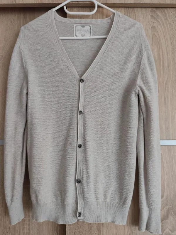 Cardigan Zara Băieți | Bej, Monocrom, Bumbac - Image 2