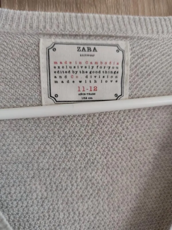 Cardigan Zara Băieți | Bej, Monocrom, Bumbac - Image 5