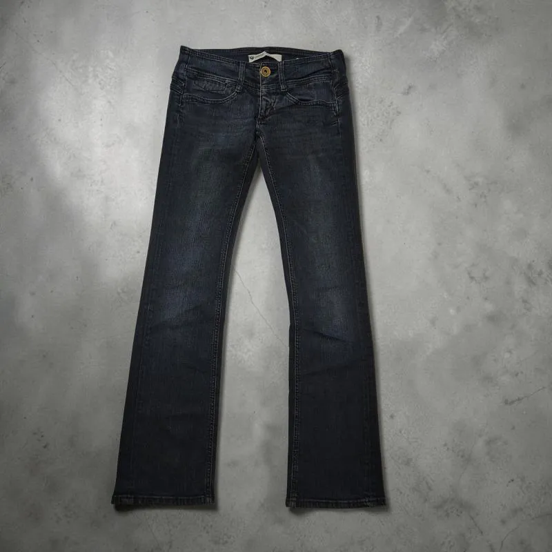 Blugi Freeman T.Porter S | Bleumarin, Lungi, Talie joasă, Bootcut fit, Bumbac