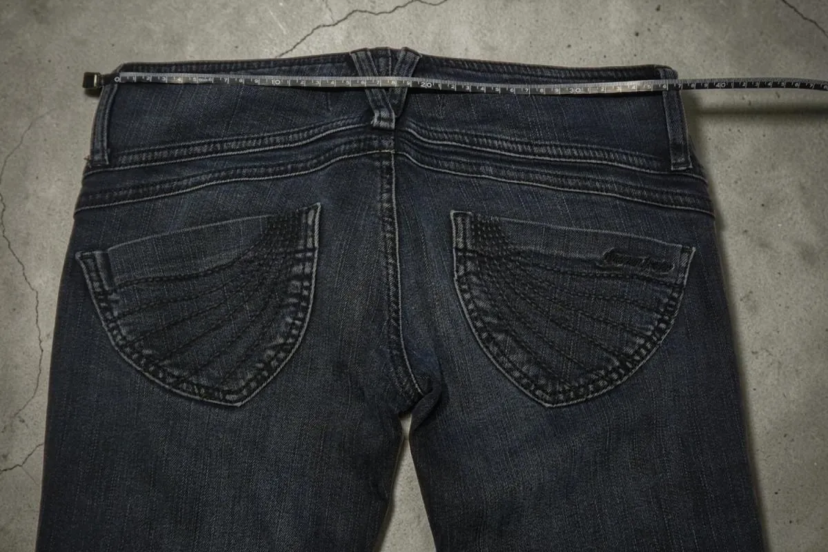 Blugi Freeman T.Porter S | Bleumarin, Lungi, Talie joasă, Bootcut fit, Bumbac - Image 4