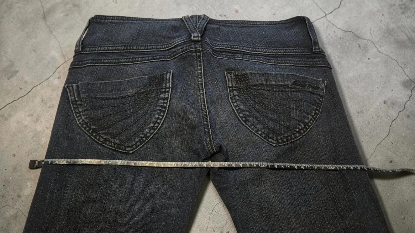 Blugi Freeman T.Porter S | Bleumarin, Lungi, Talie joasă, Bootcut fit, Bumbac - Image 5