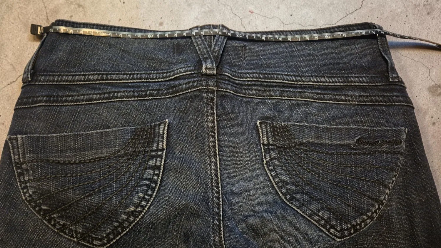 Blugi Freeman T.Porter S | Bleumarin, Lungi, Talie joasă, Bootcut fit, Bumbac - Image 6