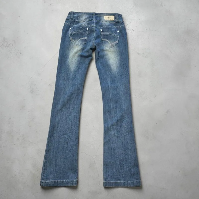 Blugi Be Styled Berlin M | Bleu, Lungi, Talie joasă, Bootcut fit, Bumbac - Image 2