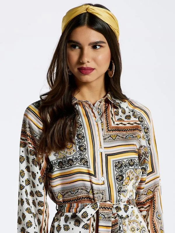 Rochie casual Max L | Multicolor, Maxi, Mânecă lungă, Oriental & Paisley - Image 3