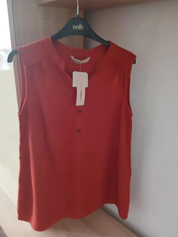 Bluză LC Waikiki EU 40 | Cărămiziu, Normal, Fără mâneci, Vâscoză - Image 2