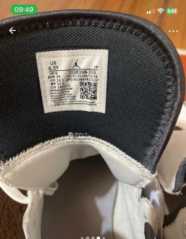 Sneakers Air Jordan EU 39 | Alb - Image 5
