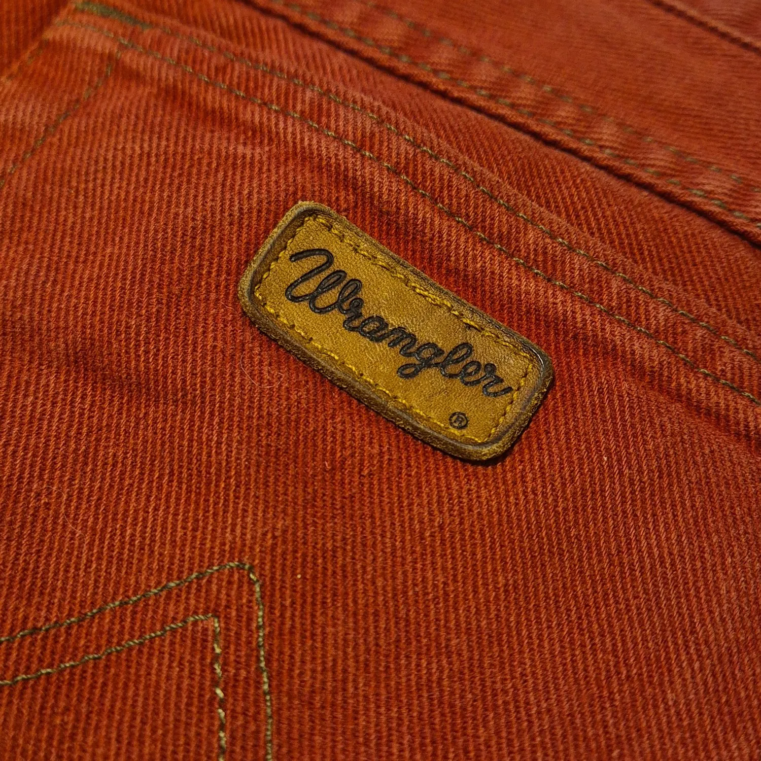 Blugi Wrangler S | Cărămiziu, Lungi, Talie înaltă, Regular (Standard) fit, Denim - Image 5