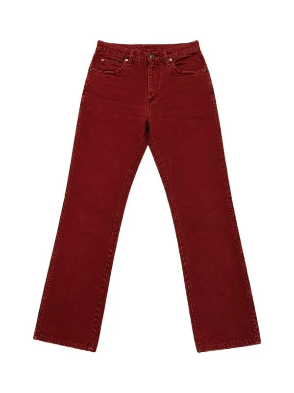 Blugi Wrangler S | Cărămiziu, Lungi, Talie înaltă, Regular (Standard) fit, Denim
