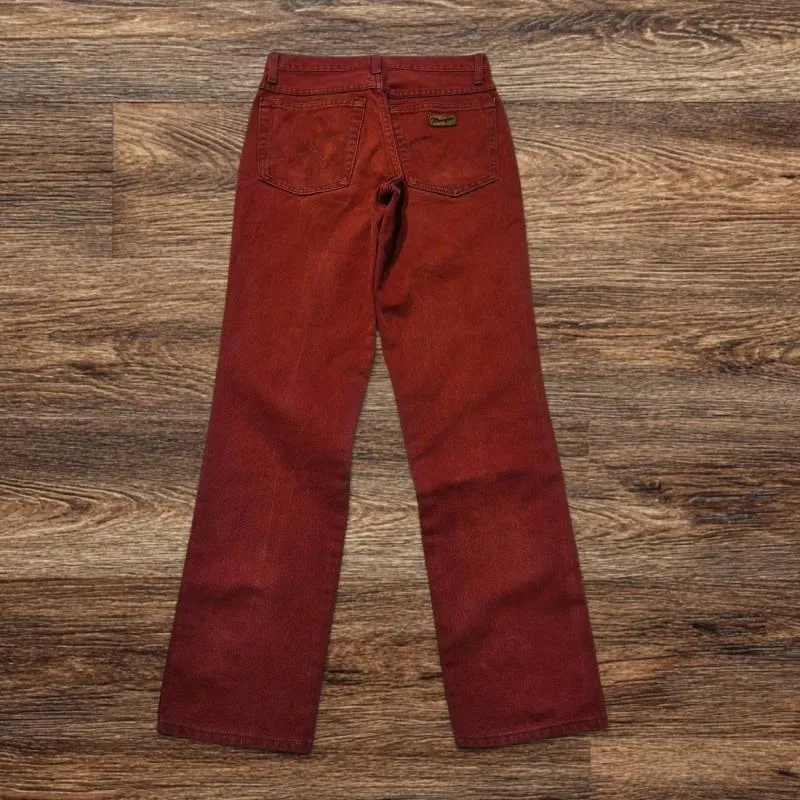 Blugi Wrangler S | Cărămiziu, Lungi, Talie înaltă, Regular (Standard) fit, Denim - Image 3