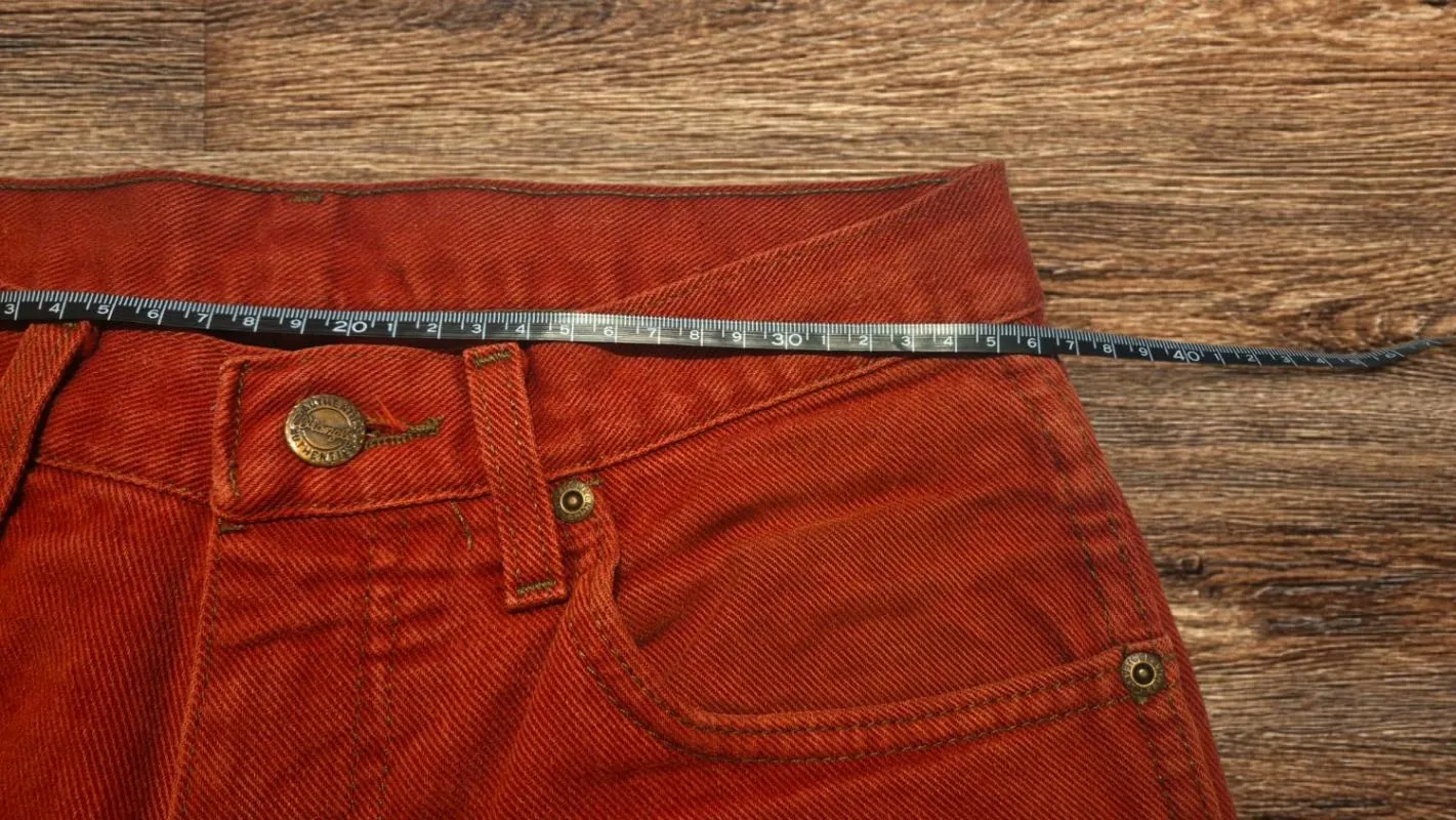 Blugi Wrangler S | Cărămiziu, Lungi, Talie înaltă, Regular (Standard) fit, Denim - Image 8