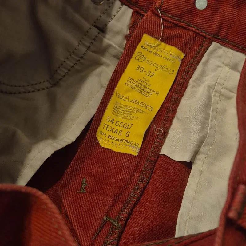 Blugi Wrangler S | Cărămiziu, Lungi, Talie înaltă, Regular (Standard) fit, Denim - Image 6