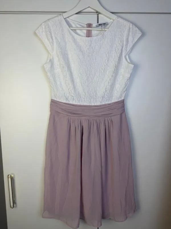 Rochie de ocazie ABOUT YOU EU 36 | Roz, Midi, Mânecă scurtă, Dantelă - Image 6