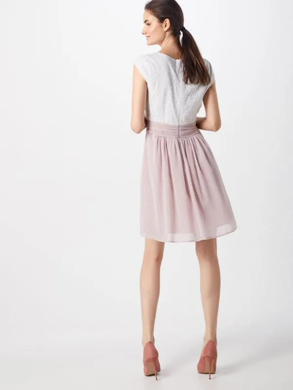 Rochie de ocazie ABOUT YOU EU 36 | Roz, Midi, Mânecă scurtă, Dantelă - Image 4