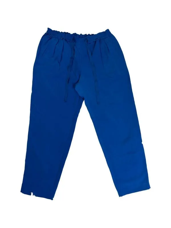 Pantaloni Zara XL | Albastru, Lungi, Talie medie, Wide Leg fit