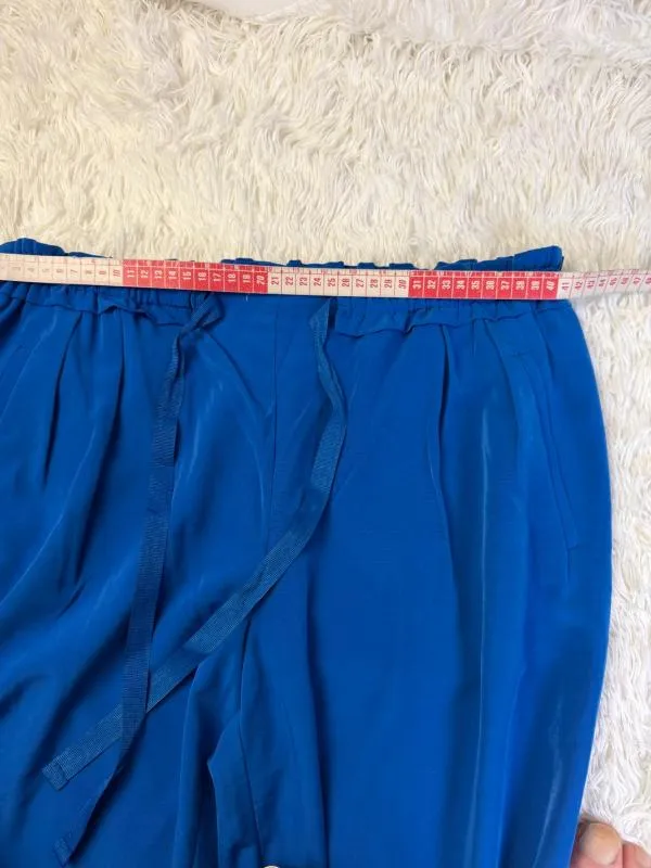 Pantaloni Zara XL | Albastru, Lungi, Talie medie, Wide Leg fit - Image 4
