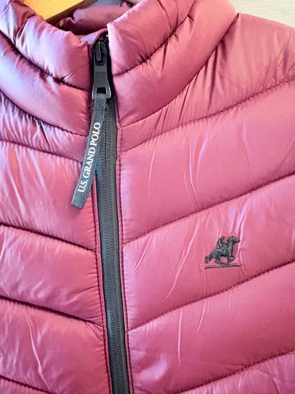 Vestă U.S. Grand Polo S | Burgundy, Fără glugă - Image 3