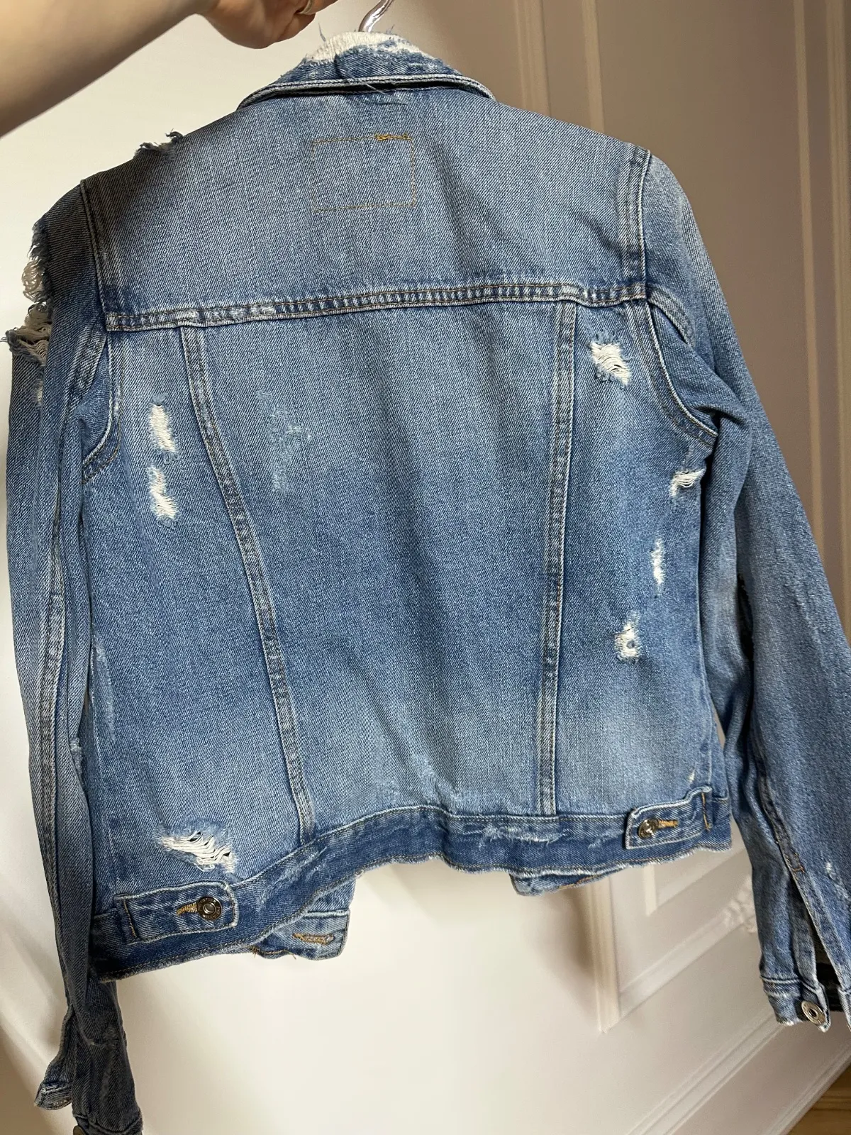Geacă din denim FB Sister XS | Albastru, Fără glugă, Denim - Image 3