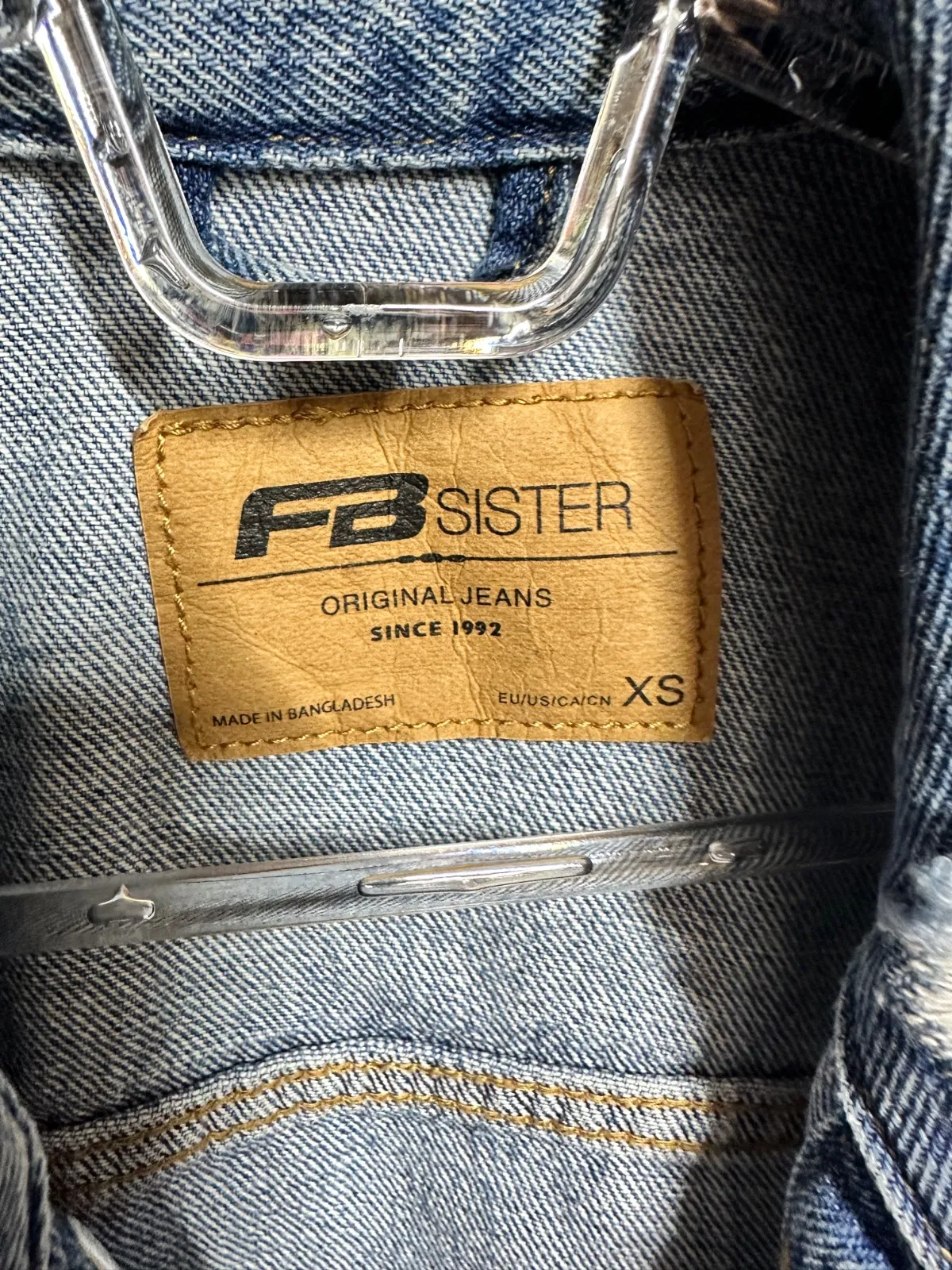 Geacă din denim FB Sister XS | Albastru, Fără glugă, Denim - Image 4