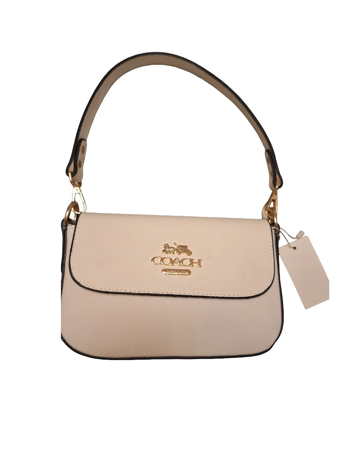 Geantă crossbody Coach | Alb, Piele ecologică