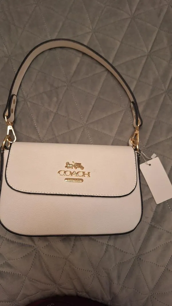 Geantă crossbody Coach | Alb, Piele ecologică - Image 4