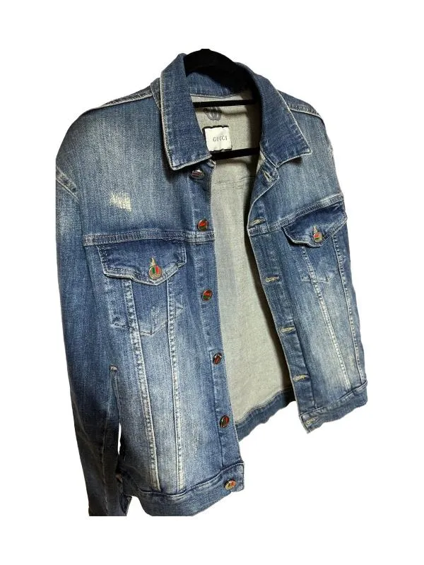 Geacă de blugi Gucci L | Albastru, Fără glugă, Denim