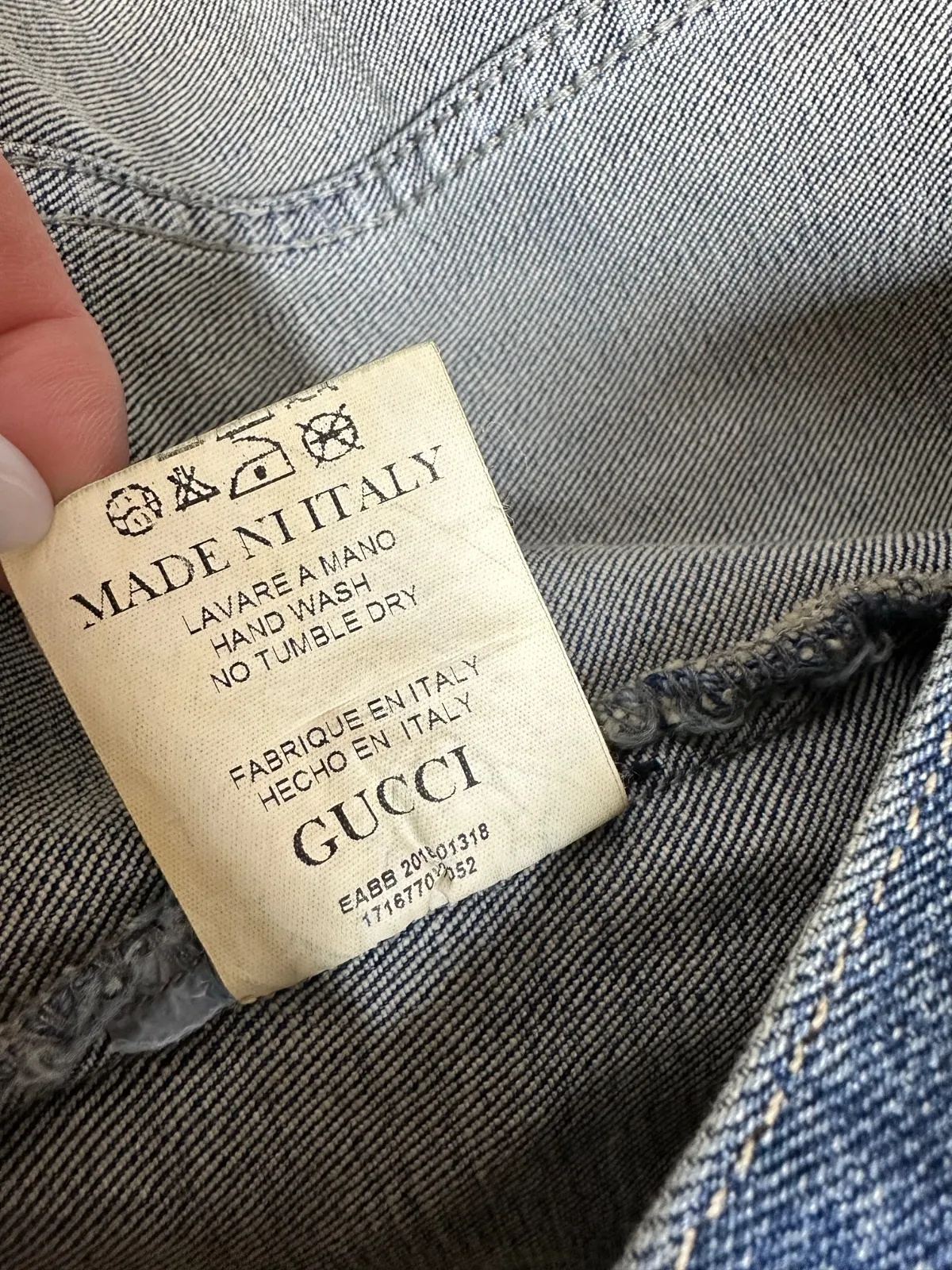 Geacă de blugi Gucci L | Albastru, Fără glugă, Denim - Image 6