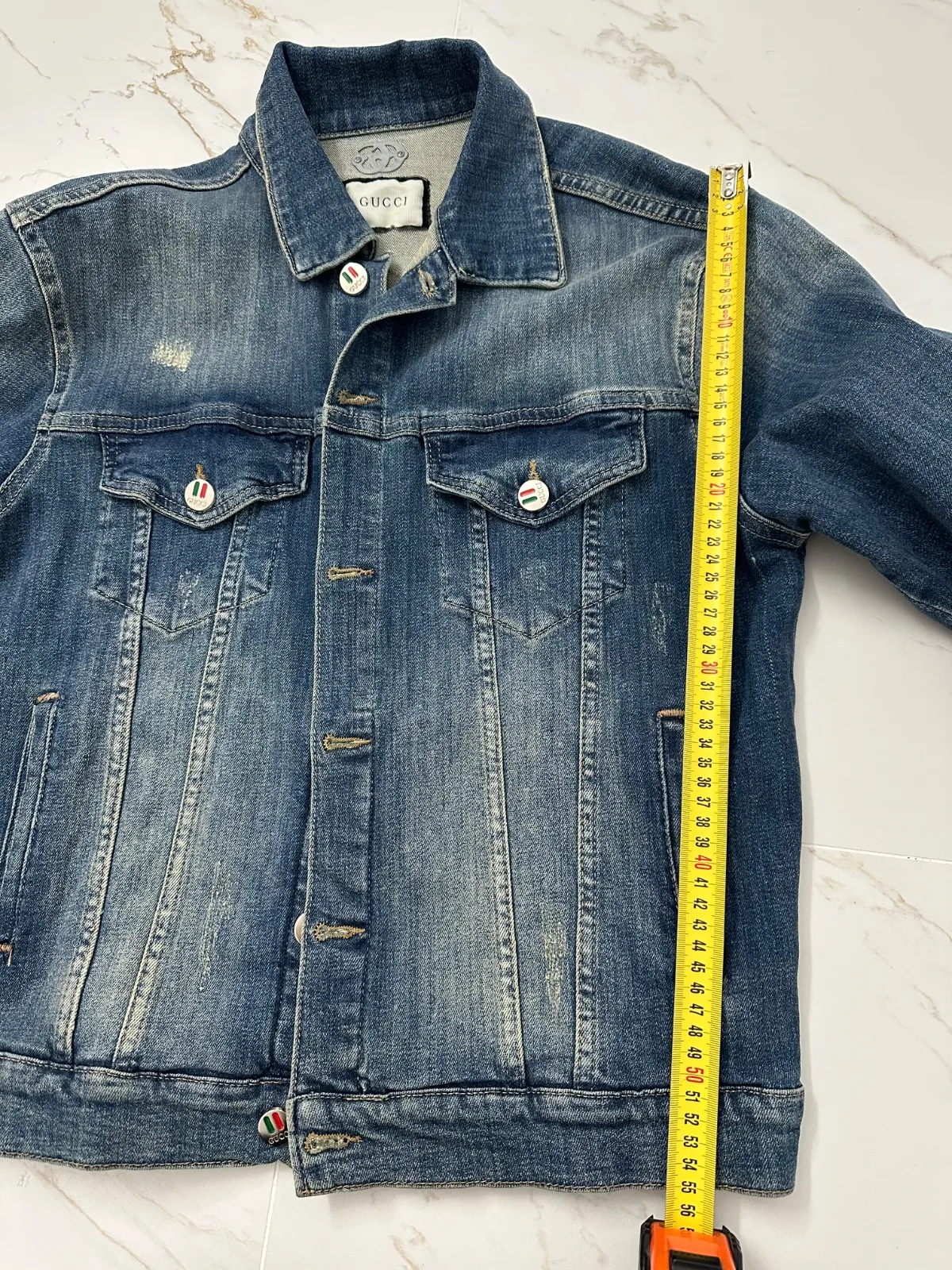 Geacă de blugi Gucci L | Albastru, Fără glugă, Denim - Image 7