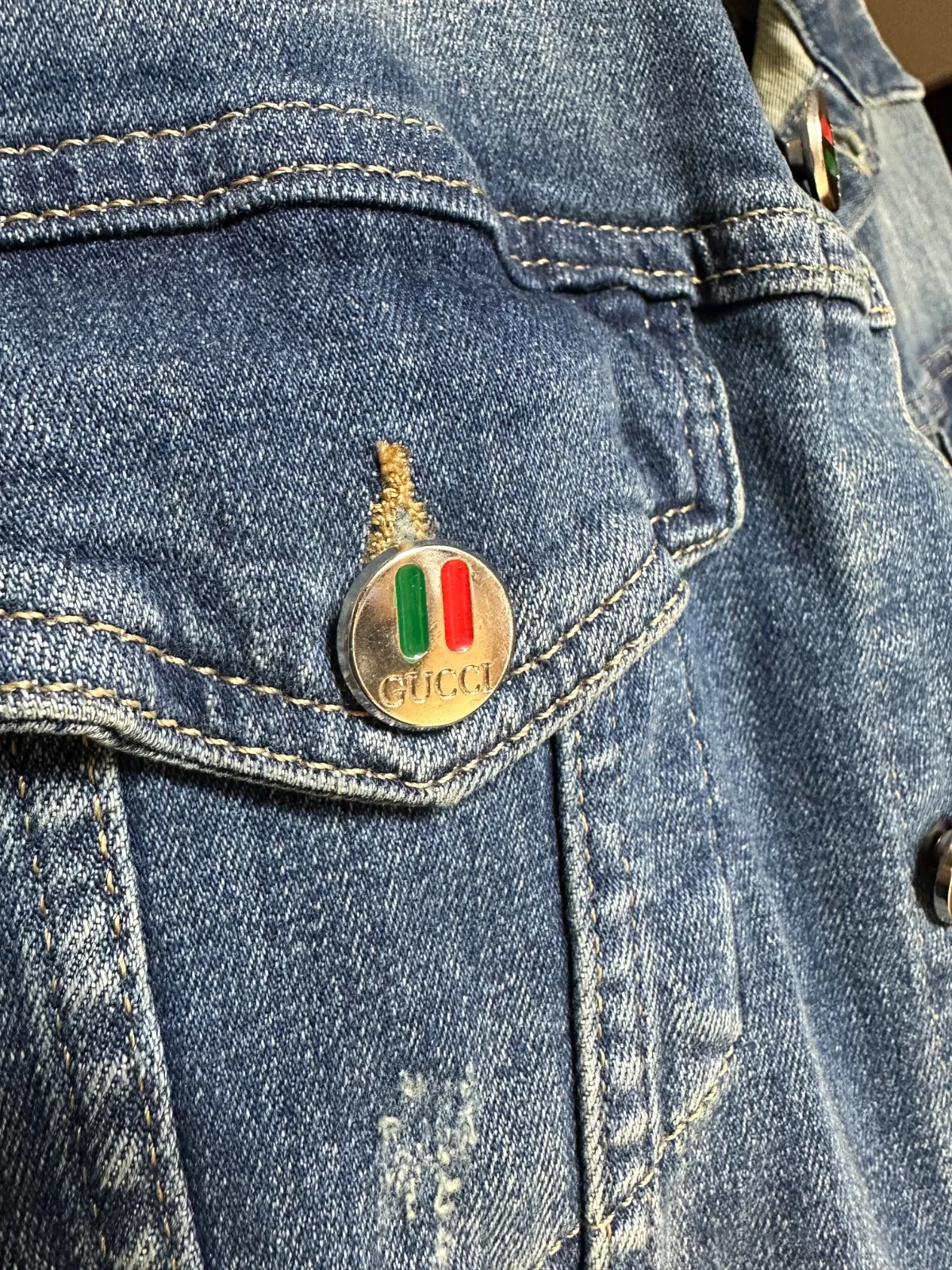 Geacă de blugi Gucci L | Albastru, Fără glugă, Denim - Image 9