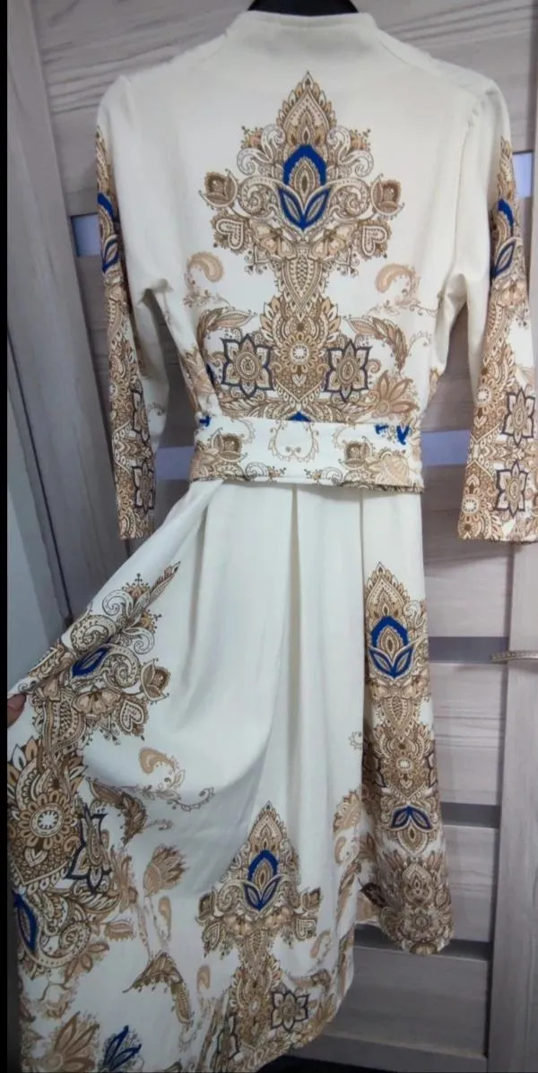 Rochie de ocazie Jennyfer L | Bej, Midi, Oriental & Paisley - Image 3
