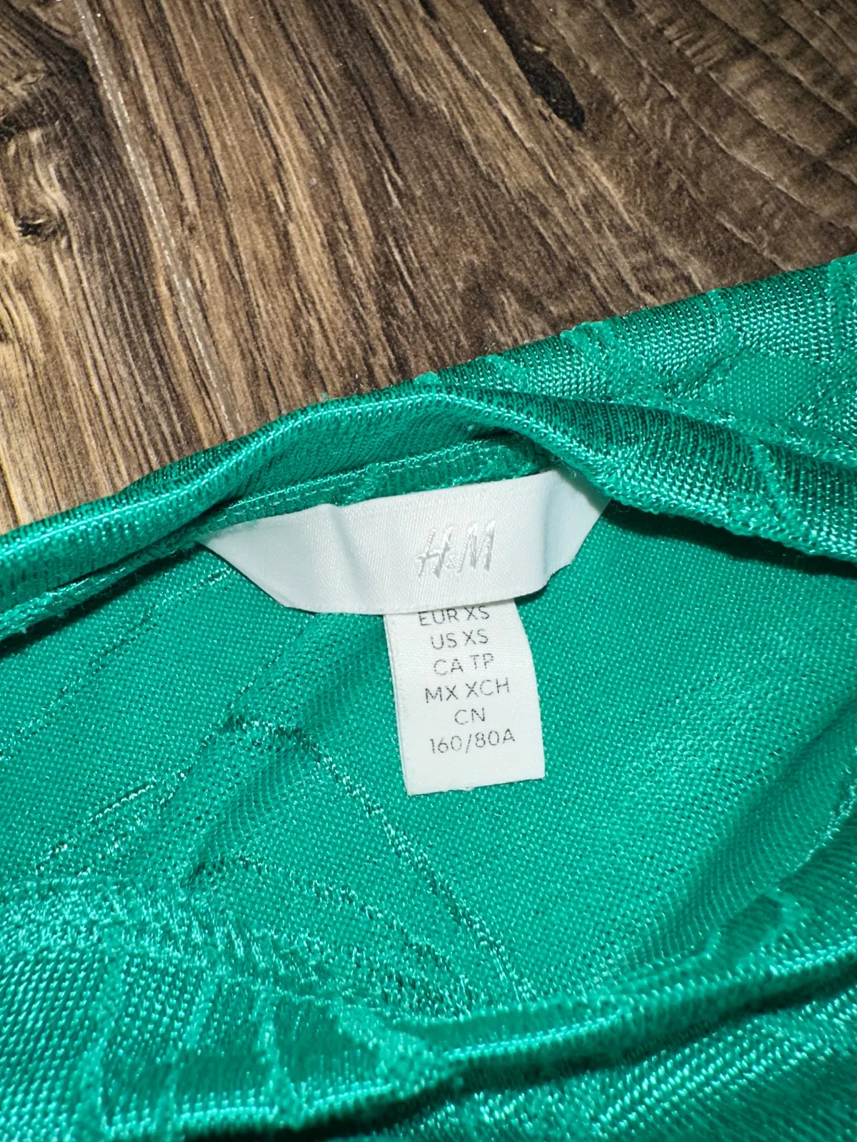 Rochie de seară H&M XS | Verde, Maxi, Mânecă lungă, Cu decupaje, Bumbac - Image 4