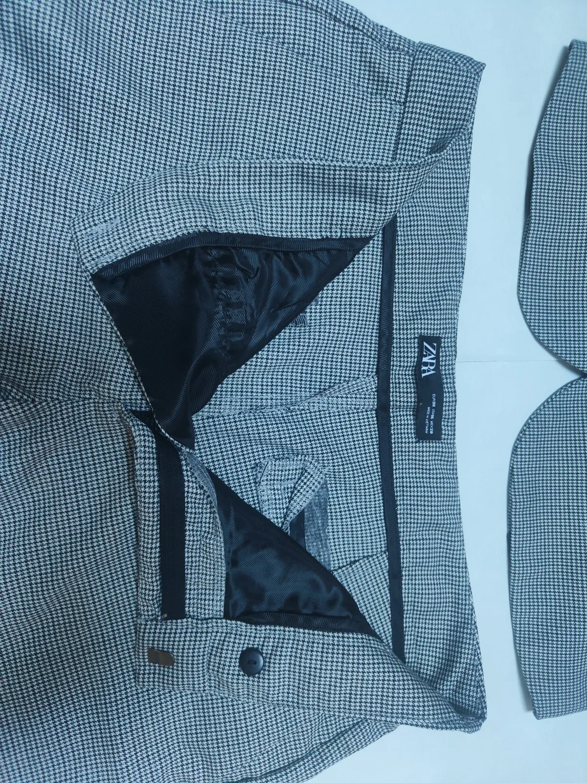 Costum cu sacou și pantaloni Zara M | Gri, Abstract & Color Block - Image 12