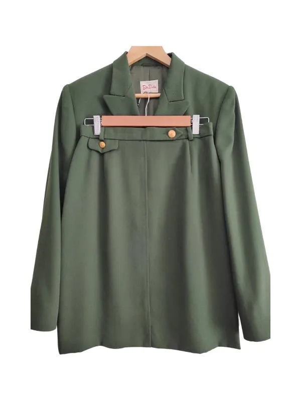 Costum cu sacou și fustă Betty Barclay EU 38 | Verde, Monocrom, Lână