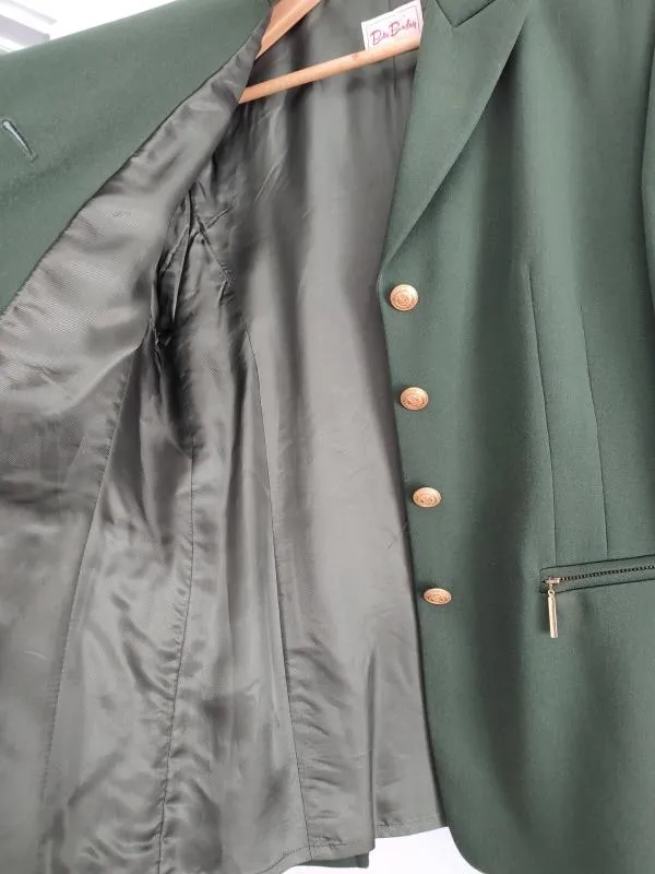 Costum cu sacou și fustă Betty Barclay EU 38 | Verde, Monocrom, Lână - Image 4
