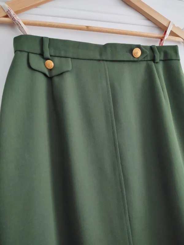 Costum cu sacou și fustă Betty Barclay EU 38 | Verde, Monocrom, Lână - Image 8
