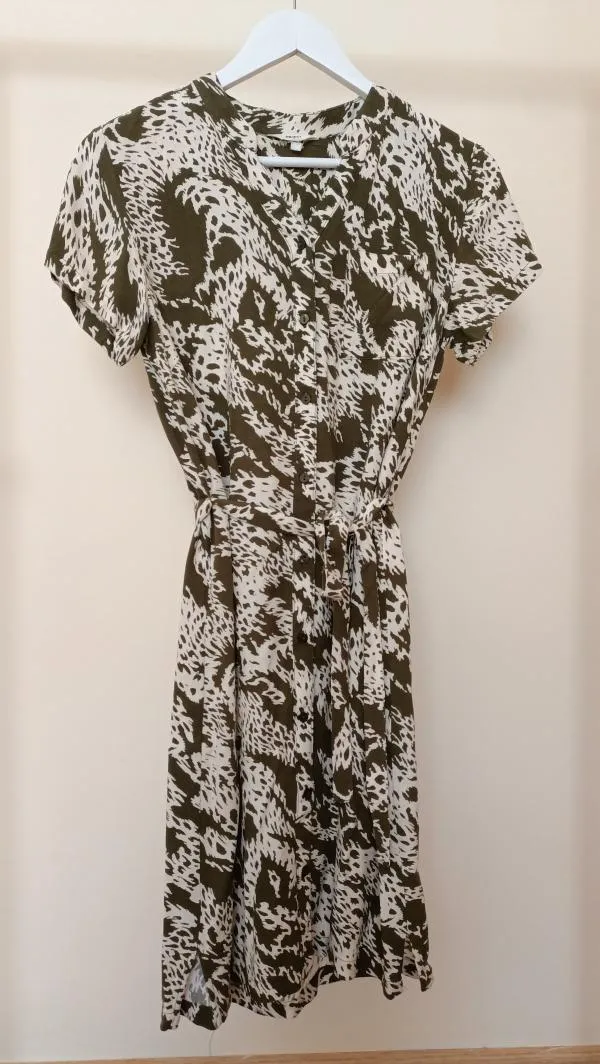 Rochie de vară Object XS | Multicolor, Midi, Mânecă scurtă, Abstract & Color Block, Bumbac - Image 8