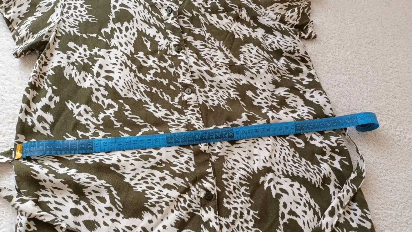 Rochie de vară Object XS | Multicolor, Midi, Mânecă scurtă, Abstract & Color Block, Bumbac - Image 6