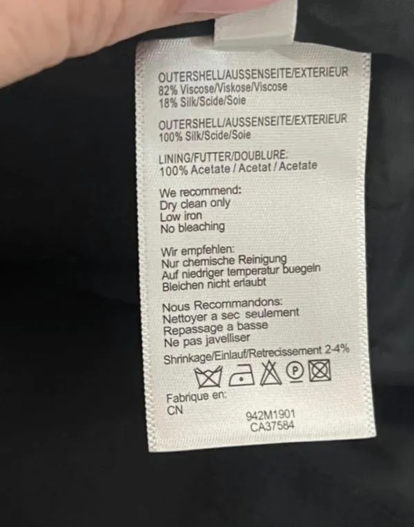 Rochie de seară Sand Copenhagen M | Negru, Mini, Bretele subțiri, Mătase - Image 5