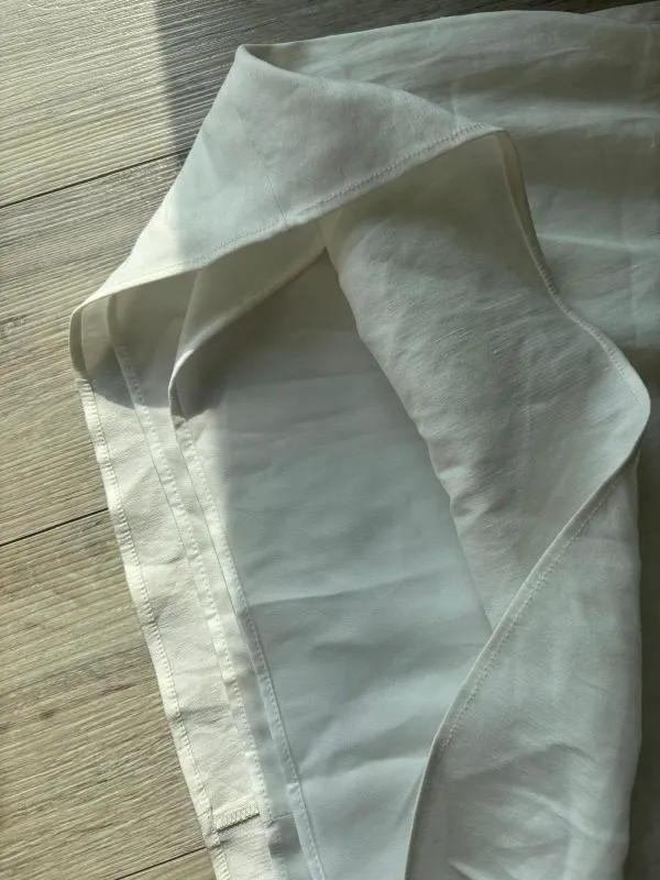 Rochie de vară Zara XL | Alb, Mini, Mânecă scurtă, Monocrom, Cu decupaje - Image 7