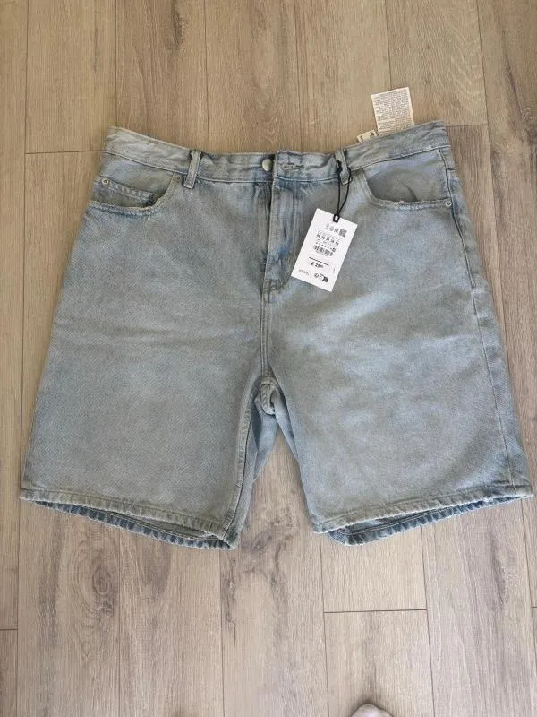 Blugi Pull&Bear EU 48 | Bleu, Scurți, Talie medie, Regular (Standard) fit, Clasici  Simpli - Image 2
