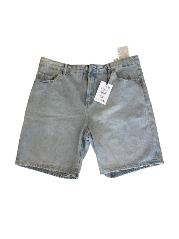 Blugi Pull&Bear EU 48 | Bleu, Scurți, Talie medie, Regular (Standard) fit, Clasici Simpli