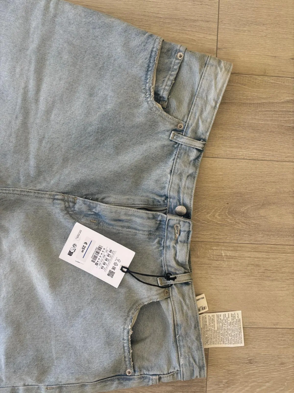 Blugi Pull&Bear EU 48 | Bleu, Scurți, Talie medie, Regular (Standard) fit, Clasici  Simpli - Image 6