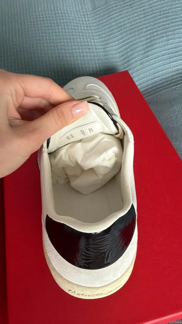 Sneakers Ferragamo EU 42 | Alb, Logo, Piele naturală - Image 8