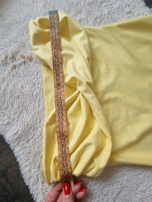 Rochie mulată ASOS M | Galben, Maxi, Cu umerii goi - Image 9